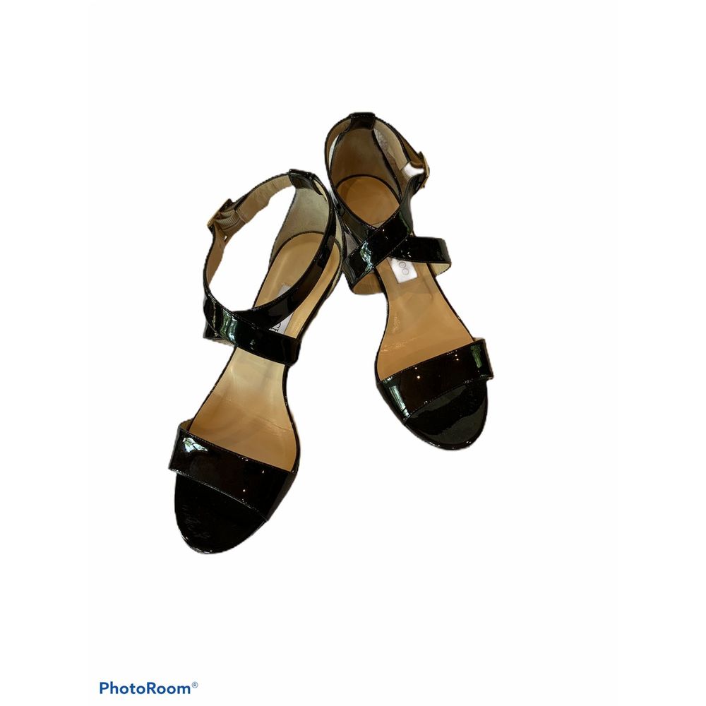Jimmy Choo Black Wedge Sandal